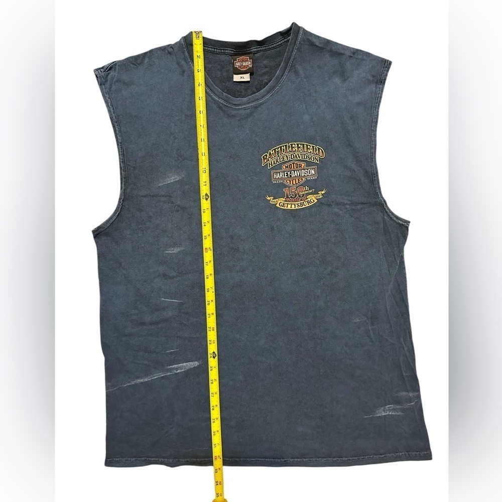 Harley Davidson Little Round Top Gettysburg, PA Men’s XL sleeveless t sh…​​​ - Picture 4 of 6